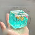 Cubo Squishy Antiestrés Ocean | Fidget Sensorial Blando