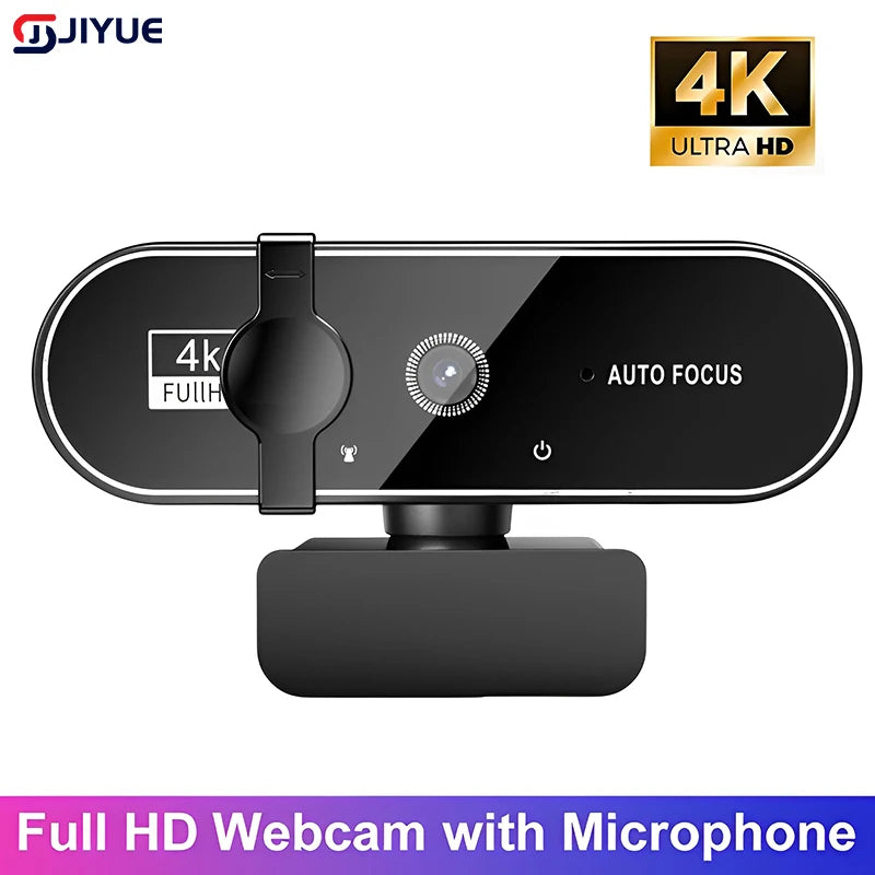 Webcam 4K Ultra HD con micrófono