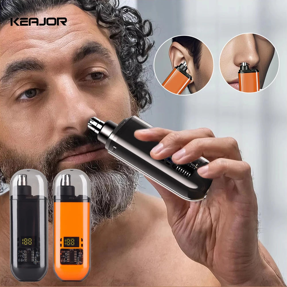 Recortador de pelos de nariz recargable