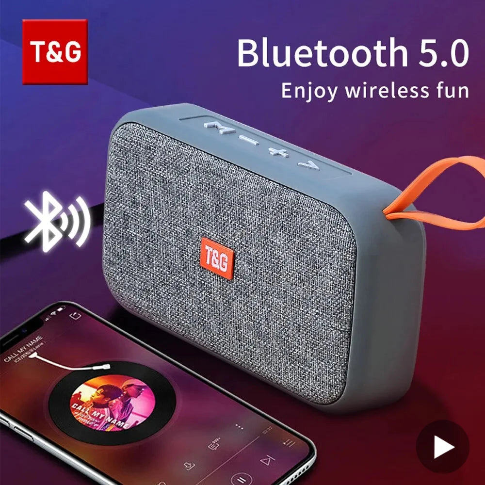 Parlante Bluetooth T&G de tela impermeable con radio FM