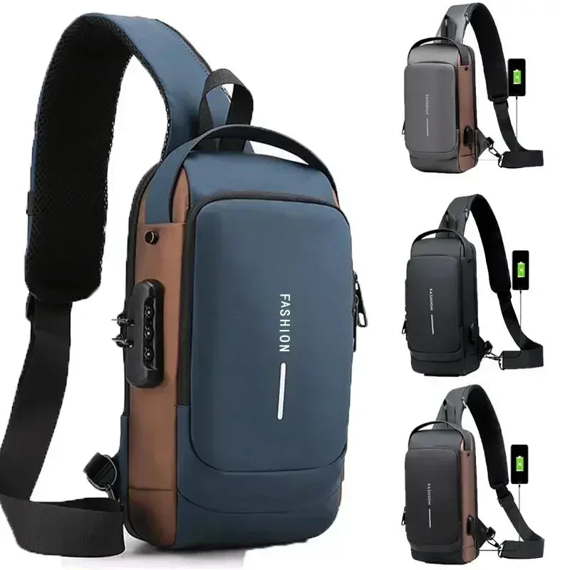 Mochila antirrobo impermeable con carga USB